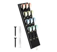 Dart Holder For Wall - Wall Mounted Dart Holder, Darts Caddy Waall Mounted 12-Hole Club Entertainment Accessories For Players Home Bar Office Recreation Area Competitors Basement Pubs Tournament Co