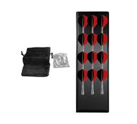 Dart Storage Wall Mount, Dart Holder Wall Mount, 12 Holes Wooden Walls Organizer, Display Rack With Storage Bag For Home Garage Basement Workplace Apartment