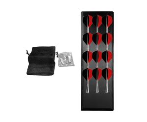 Dart Storage Wall Mount, Dart Holder Wall Mount, 12 Holes Wooden Walls Organizer, Display Rack With Storage Bag For Home Garage Basement Workplace Apartment