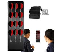 Dart Storage - Wooden 12-Slot Wall Mount Holder Rack, Dart Stand with Carry Storage Bag | Practical Organization Tool with Man Cave Bar Game Room Workplace Apartment Home Garage Basement Recreation Sp