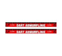 Dart Throw Line - Segnalino Del Pavimento, Adesivo Di Punta | Nastro Impermeabile Da 2 Pezzi Per Configurazione Di Gambe, Accessorio Per Giochi Per Seminterrato, Garage, Bar, Dormitorio, Club, Sale Pe