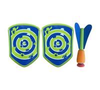 Dart Throwing Game, Outdoor Rocket Shape Dartboard, Sticky Dart Game, Soft EVA Darts, Parent Child Interactive Toys, Hand Eye Coordination for Kids, Boys, Girls