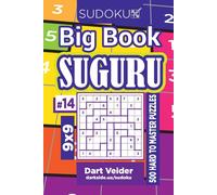 Dart Veider Sudoku Big Book Suguru - 500 Hard to Master Puzzles 9x9 (Tascabile)