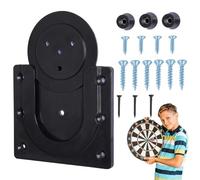 Dartboard Mounting Bracket | Dartboard Mounting Hardware Kit | Dart Display Stand, Effortless Setup,Aiming Accuracy And Stability, Gameplay Flexibility, Widely Applicable, Excellent Material, Black