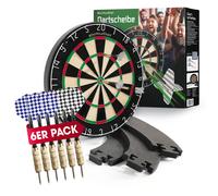 Dartboard Steeldart Sisal Con Set Di Dardi Inclusi 6 Punte In Acciaio E Flights