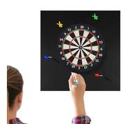 Dartboard Wall Protector - Dart Board Backing | Darts Room ProtectRorr, Dartt Target Protector con durata, protezione nera pesante rimovibile per gli adulti Home Office Garage Classroom
