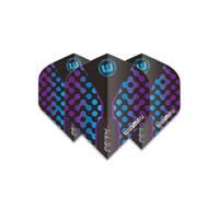 Dartfly Flights Winmau Prism Zeta Nero, Viola E Blu