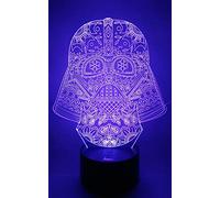 Darth Vader 3D Night Light LED Illusion Lampada da comodino Lampada da tavolo, 7 luci colorate con acrilico piatto e base in ABS USB Home Decor e regalo