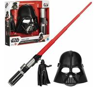 Darth Vader CARNEVALE KIT Spada Laser Maschera Figura 15cm Originale STAR WARS