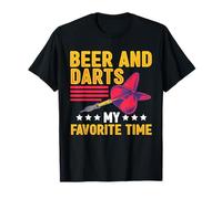 Darting Dartist Birra E Freccette My Favorite Time Dart Maglietta
