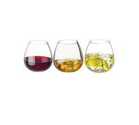 Dartington mycloudstation. Bicchiere Confezione da 3 Realizzato a mano contemporaneo Stemless Wine Glass Whiskey Vino Bevande analcoliche