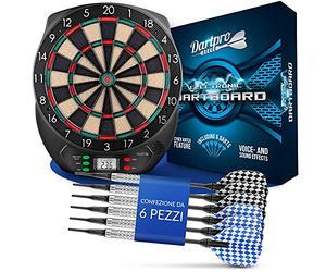 DartPro - L'ORIGINALE - Bersaglio elettronico - Freccette innovativo con 65 varianti - Freccette da 1 a 8 giocatori (Disco)