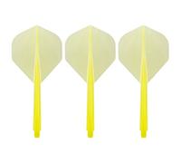 Darts Corner Condor Integrato Flight & Stem - Zero Stress - Standard - Lungo Giallo Chiaro - 1 Set (3)