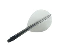 Darts Corner Condor Integrierter Flight & Stem - Zero Stress - Tropfen - mittelgroß, trasparente, nero - 1 Set (3)