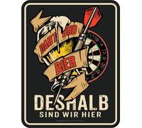 Darts Targhe Freccette Pub Aforismi Decorazione Blech-Schild Lustige Uomo Regali