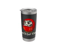 Daruma Doll Eye Joke Giapponese Perseveranza Giappone Souvenir Bicchiere termico in acciaio inox doppia parete