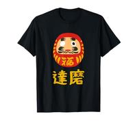 Daruma Doll Good Luck Charm Bodhidharma Maglietta