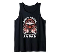 Daruma Tiger Japan Spirit of Resilience Souvenir Giapponese Canotta