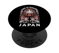 Daruma Tiger Japan Spirit of Resilience souvenir giapponese PopSockets PopGrip Adesivo