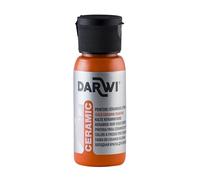 DARWI - DA0380050752C - Un flacone di pittura brillante per ceramica - colore arancione - 50 ML CERAMIC - Colore per ceramica - Hobby Creativi - Attività manuale - Bricolage