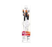 Darwi For You DF1905150K02C - Set da 5 pennelli acrilici medi
