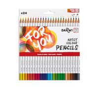 Darwi For You DF2100024K01C - scatola da 24 matite colorate classiche