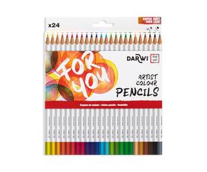 Darwi For You DF2100024K01C - scatola da 24 matite colorate classiche