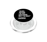 Darwin Citazione Divertente Compleanno Personalizzato Nome Idea Ingegnere PopSockets PopGrip per MagSafe