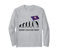 Darwin's Evolution Theory Fiorentina Divertente Uomo Donna Maglia a Manica