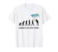 Darwin's Evolution Theory Lazio Divertente Calcio Uomo Donna Maglietta