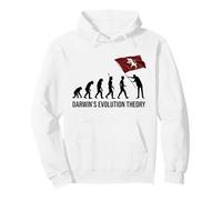 Darwin's Evolution Theory Torino Toro Divertente Uomo Donna Felpa con Cappuccio