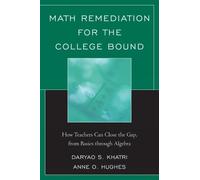 Daryao Khatri Math Remediation for the College Bound (Copertina rigida)