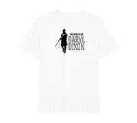 Daryl Dixon Maglietta, Uomo Taglie Grandi, Bianco, 2X Tall