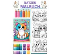 Das Abenteuer Ausmalbuch für kleine Katzenliebhaber, Katzen Buch zum Ausmalen, Vorlage für Kinder ab 4 Jahre: Malbuch Katze, süße Katzenbabys & Tiere ... Kindergeburtstag, Mama und Kind, xl