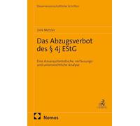 Das Abzugsverbot des § 4j EStG: Eine steuersystematische, verfassungs- und unionsrechtliche Analyse: 96