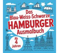 Das blau-weiss-schwarze Hamburger Ausmalbuch