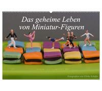 Das geheime Leben von Miniatur-Figuren (Wandkalender 2026 DIN A2 quer), CALVENDO Monatskalender: Maximal 2 cm große Miniatur-Figuren erkunden alleine ... Gegenständen erschaffene kleine Welten.