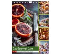 Das Gourmet Jahr (Wandkalender 2026 DIN A4 hoch), CALVENDO Monatskalender: Ein Kalender, der Geschmack in Kunst verwandelt: von Winterzitrus bis Sommerbeeren, von Ostergebäck bis Weihnachtszauber.