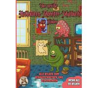 Das große Halloween-Monster-Malbuch für Kinder: über 50 schöne Ausmalbilder für Mädchen und Jungen ab 3 Jahren
