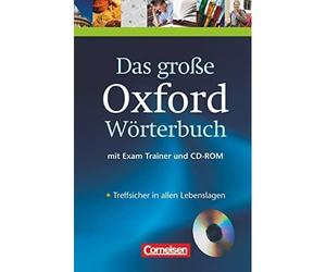 Das Grosse Oxford Worterbuch Book, CD & Trainer Pack - HardBack NUOVO...