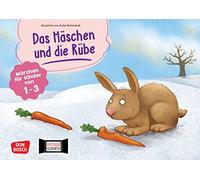 Das Häschen und die Rübe. Kamishibai Bildkartenset: Märchen für Kinder von 1 bis 3. Eine Bilderbuchgeschichte über Teilen & Freundschaft. Kreative Mitmach-Ideen zur Sprachförderung in der Krippe
