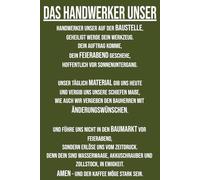 Das Handwerker Unser: Notizbuch für Handwerker | Geschenkidee für einen Handwerker | Notizbuch · Journal · Tagebuch | 120 linierte Seiten | Format 6×9 (DIN A5) | Softcover matt |