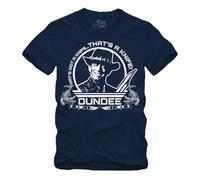 Das ist ein Messer - T-Shirt S-XXXXL Crocodile, blu navy, XXL