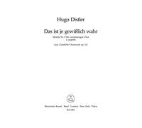 Das ist je gewisslich wahr - SCORE
