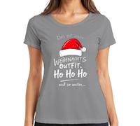 Das ist Mein Christmas Outfit Ho Ho Ho - Berretto natalizio da donna, grigio., L