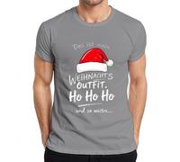 Das ist Mein Christmas Outfit Ho - Maglietta da uomo, grigio., L