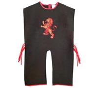 Das Kostümland Tunica da cavaliere per bambini - Bellissimo costume da ragazzo per il festival del cavaliere Carnevale di compleanno per bambini o Giochi da cavaliere (Leone nero rosso)