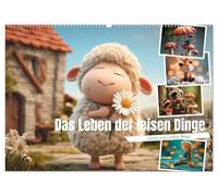 Das Leben der leisen Dinge (Wandkalender 2027 DIN A2 quer), CALVENDO Monatskalender: Filzfiguren, Miniaturen