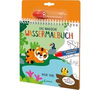 Das magische Wassermalbuch - Wilde Tiere: Male die spannenden Motive mit dem enthaltenen nachfüllbarem Zaubermalstift immer wieder aus! - Für Kinder ab 3 Jahren