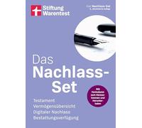 Das Nachlass-Set: Testament, Vermögensübersicht, Digitaler Nachlass, Bestattungsverfügung